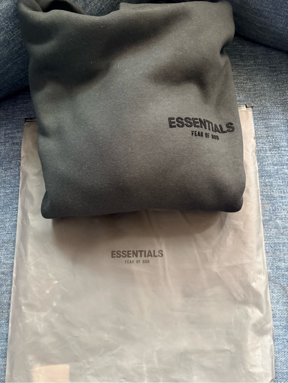 Men's Black Essentials hoodie XS